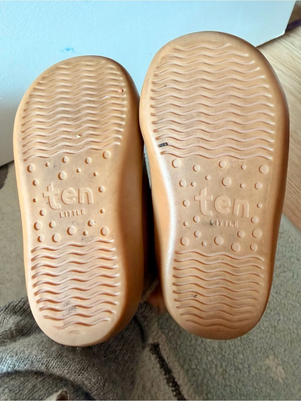 Toddler Brown Fleece-Lined Velcro Walker Boots